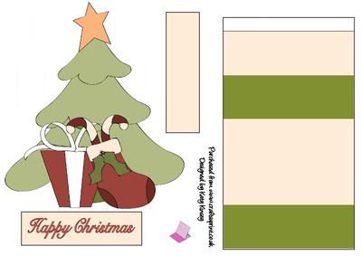 Christmas Tree with Presents Easel Card