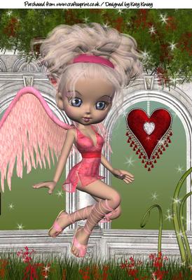 Angel of Love A4 Card Topper (1)