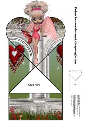 Angel of Love Pop Up Spring Card