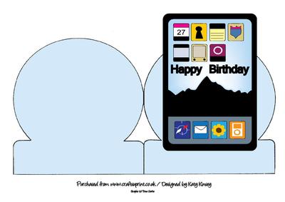 Ipad Tablet Computer Stand Up Card