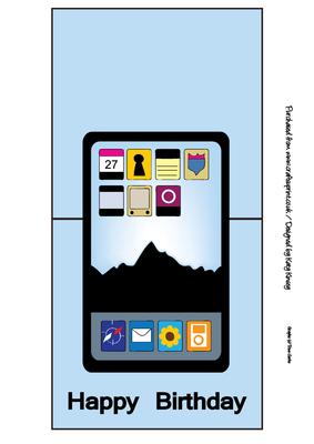 Ipad Tablet Computer Over the Edge Card