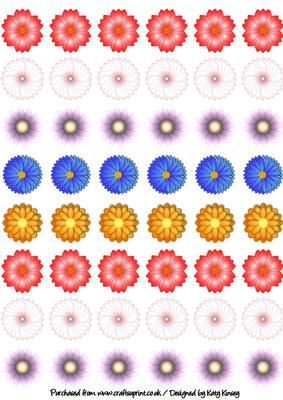 Flower Cut Out Topper Sheet