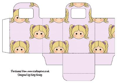 Little Girl Gift Bag Blonde Hair