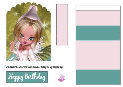 Siobhan Fairy Easel Card
