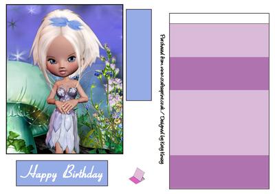 Lavinia Fairy Easel Card