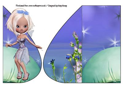Lavinia Fairy Teardrop Card