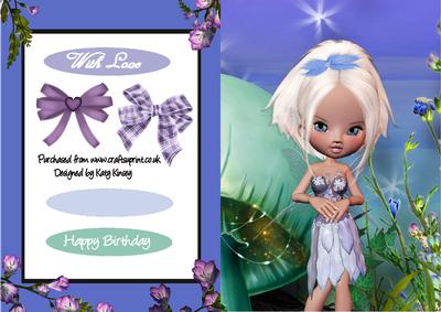 Lavinia Fairy Shaker Card