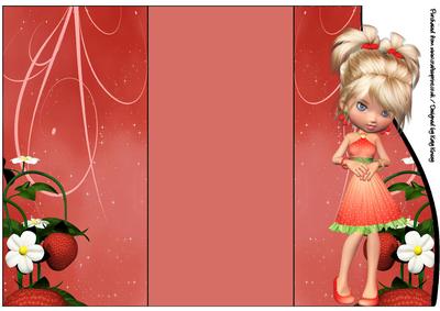 Strawberry Delight Triple Fold Card