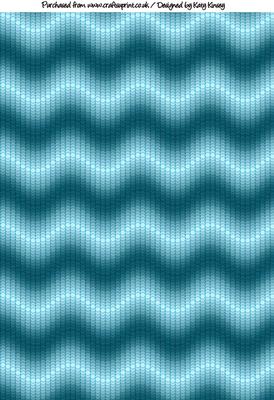 Dotty Waves A4 Backing Paper in Blue