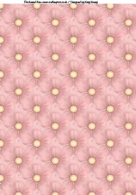 Polka Dot Floral A4 Backing Paper in Pink