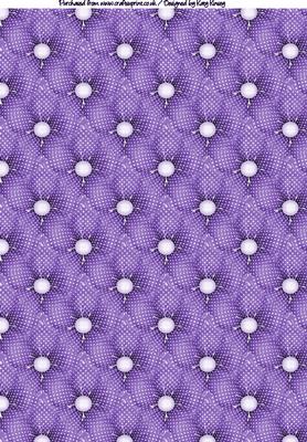 Polka Dot Floral A4 Backing Paper in Purple