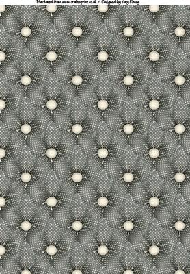Polka Dot Floral A4 Backing Paper in Black and Grey