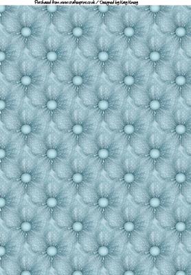 Polka Dot Floral A4 Backing Paper in Blue