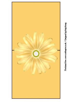 Yellow Daisy Over the Edge Card
