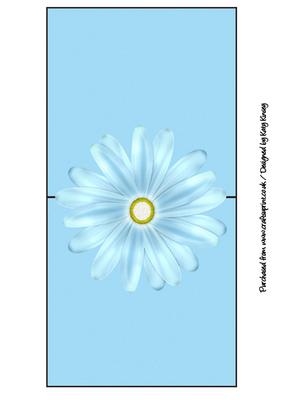 Blue Daisy Over the Edge Card