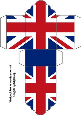 Jubilee Union Jack Tag Gift Box Olympics Uk