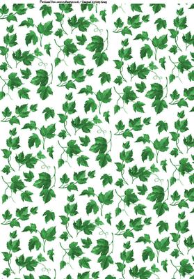 Ivy Leaves A4 Backing Paper in Bright Green