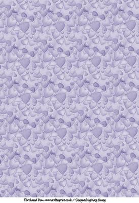 An Explosion of Love A4 Backing Paper in Blue