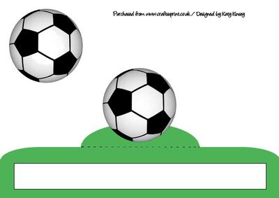 Football Crazy Fold Up Card in Green
