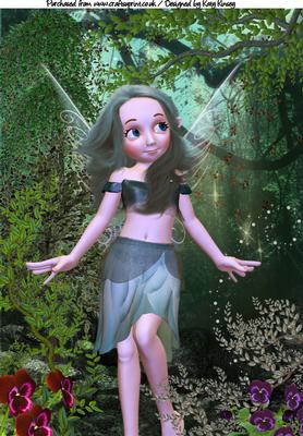 Moonlit Forest Fairy A4 Topper