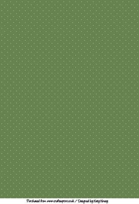 Green and Pale Green Polka Dots A4 Backing Paper