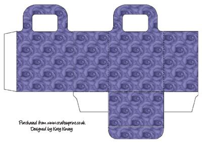 Dark Blue Rose Gift Bag