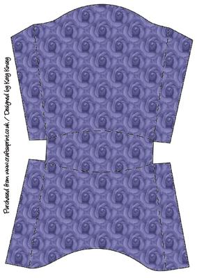 Dark Blue Rose Open Top Gift Box
