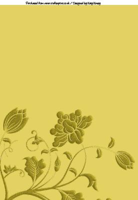 Floribunda Backing Paper in Yellow