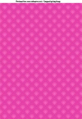 She Sells Sea Shells Backing Paper in Bright Pink