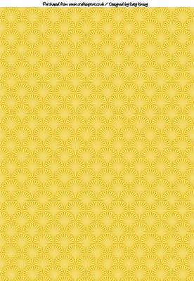She Sells Sea Shells Backing Paper in Yellow