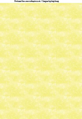 Star Filled Sky A4 Backing Paper in Yellow