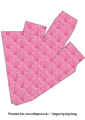 Bright Pink Roses Icicle Gift Box
