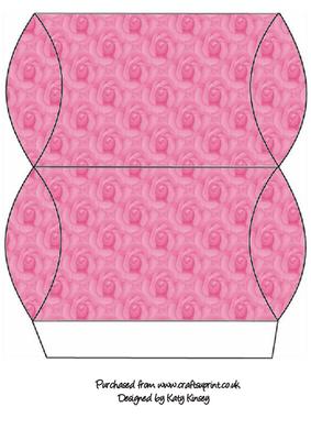 Bright Pink Roses Pillow Gift Box