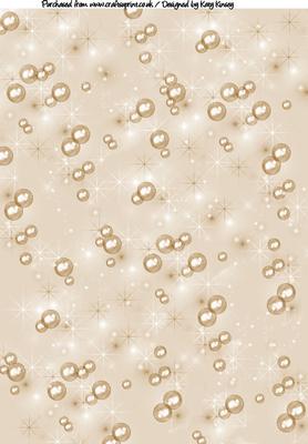 Bubbles and Fairy Dust A4 Backing Paper in Brown