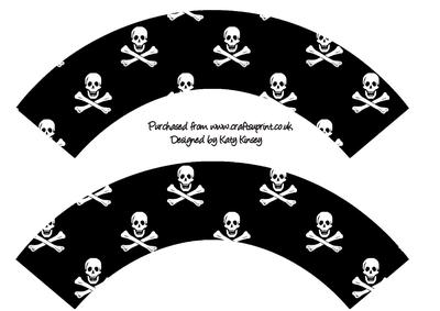 Pirate Party Cupcake Wrappers Boy