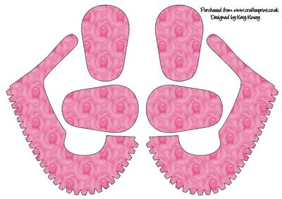 Bright Pink Roses 3D Baby Shoes