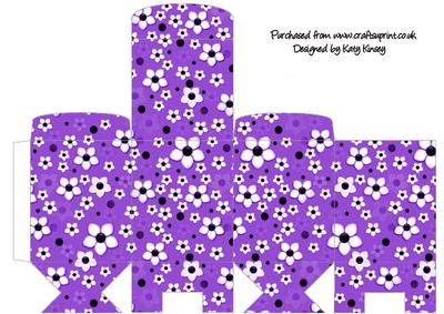 Daisy Daisy in Purple Tall Slim Gift Box