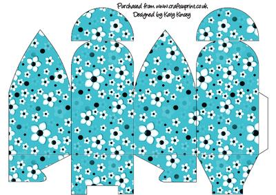 Daisy Daisy in Bright Blue Truffle Style Gift Box