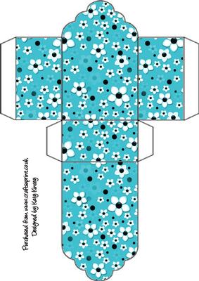 Daisy Daisy in Bright Blue Tag Gift Box