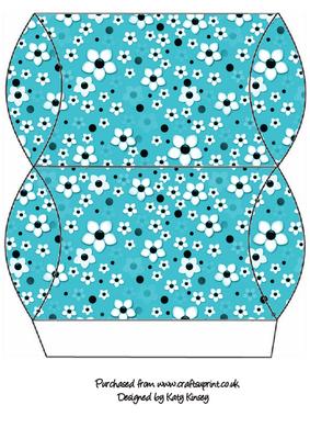 Daisy Daisy in Bright Blue Pillow Gift Box
