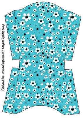 Daisy Daisy in Bright Blue Open Top Gift Box