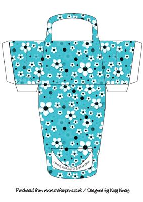 Daisy Daisy in Bright Blue 3D Handbag Gift Box