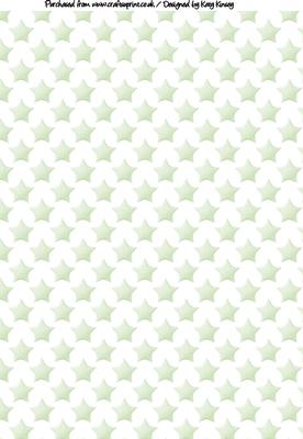 Soft Green Stars A4 Backing Paper