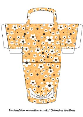 Daisy Daisy in Orange 3D Handbag Gift Box