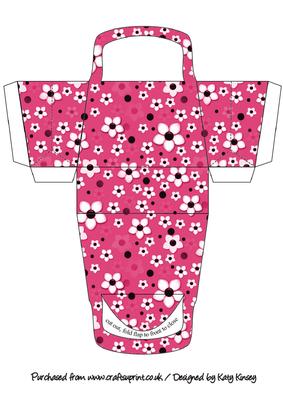 Daisy Daisy in Bright Pink 3D Handbag Gift Box