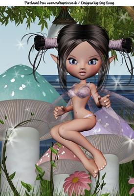 Nikita Fairy A4 Card Topper #2