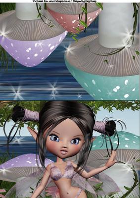 Nikita Fairy A5 Print and Fold Quick Card