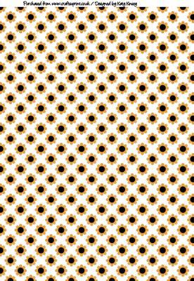 Blossom A4 Backing Paper in Orange