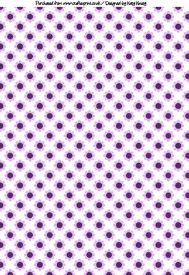 Blossom A4 Backing Paper in Lilac