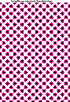 Blossom A4 Backing Paper in Bright Pink